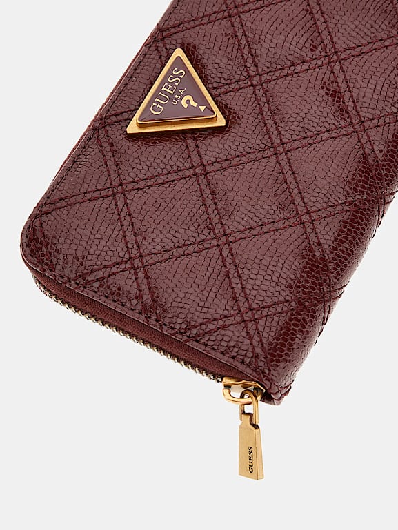 Portafoglio guess trapuntato top