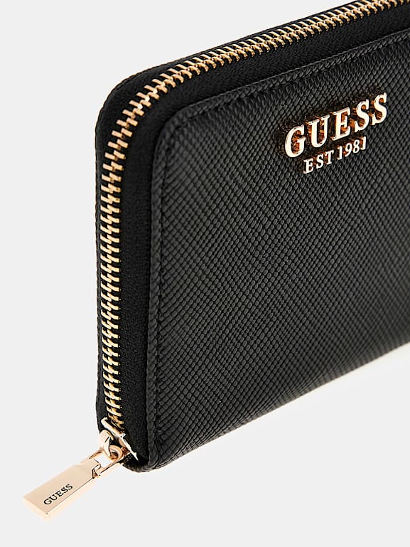 GUESS® Laurel saffiano mini wallet Women