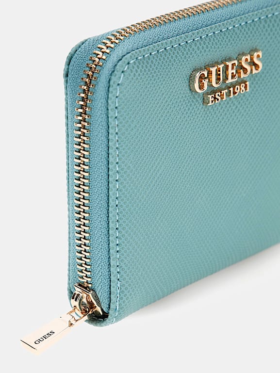 GUESS Mini portafoglio Laurel Saffiano Donna