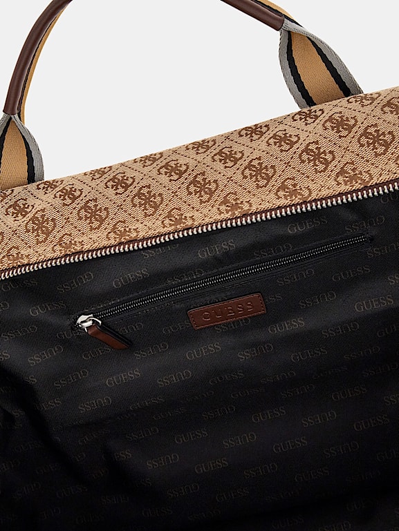 GUESS® Strave 4G logo weekender bag Men