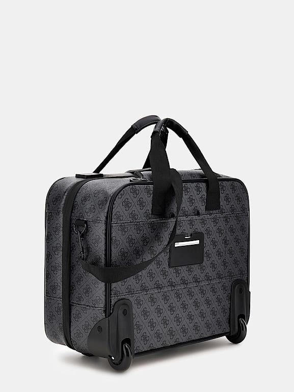 GUESS Valise a roulettes logo 4G Homme