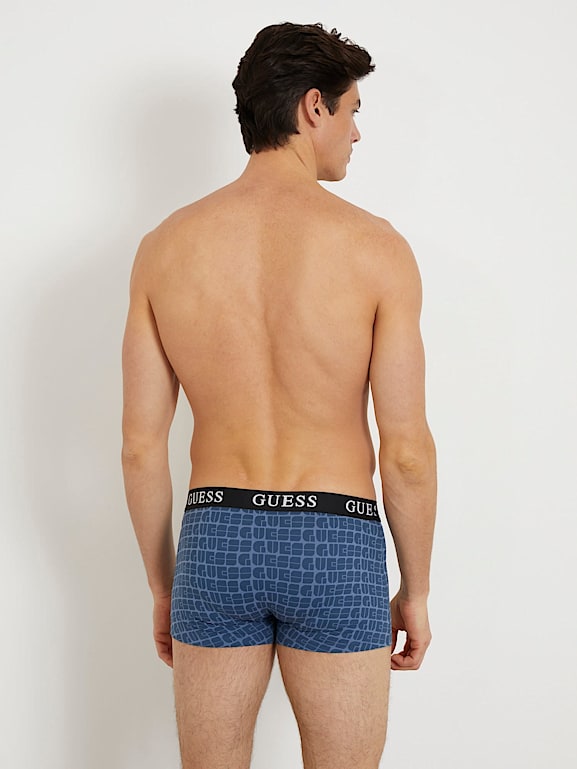 GUESS® Logo elasticated waistband boxer trunk set Men