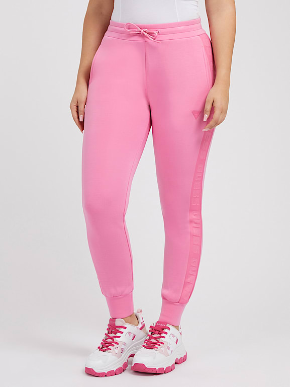 Pink High Rise Cargo Co-ord Set Joggers|253166801-Polignac