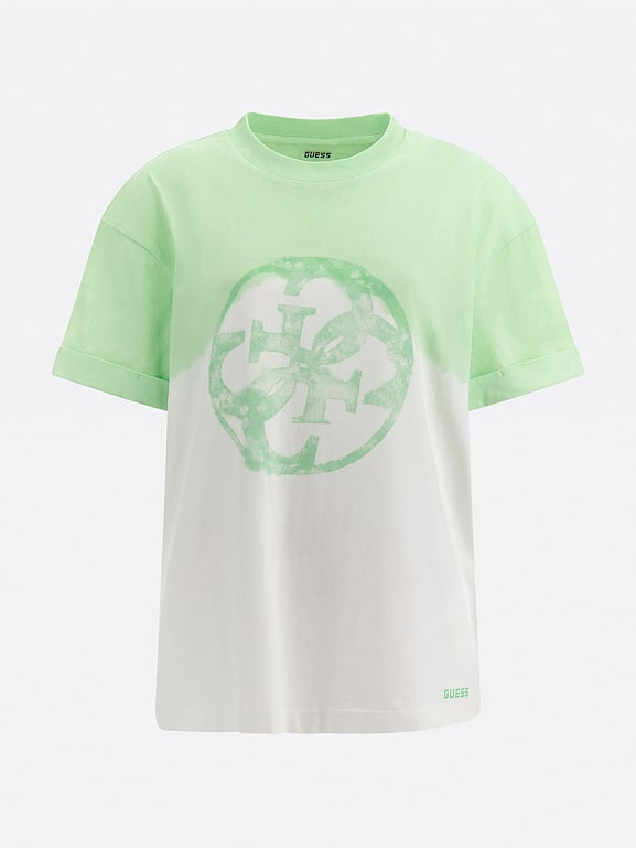 GUESS Camiseta logotipo frontal tie dye