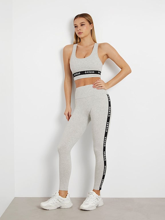 GUESS Activewear Stretch Jersey Logo Tape Leggings