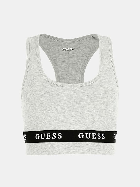 Guess Logo Tape Active Bra Black - Guess Bras & Sports Bralette Bras