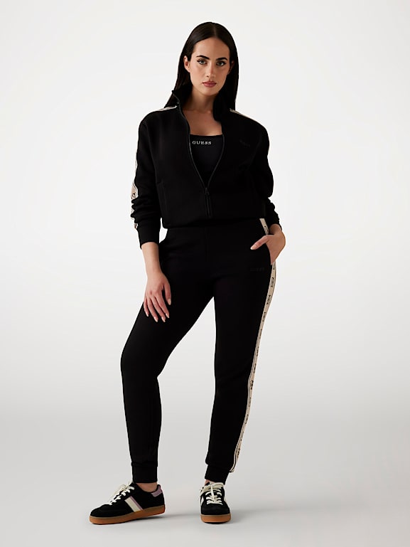 Felpa Con Cappuccio GUESS Donna - Logo Black, Comoda E Alla Moda - Foto 8