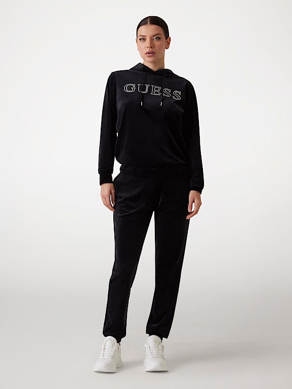 Grey velvet joggers 2025