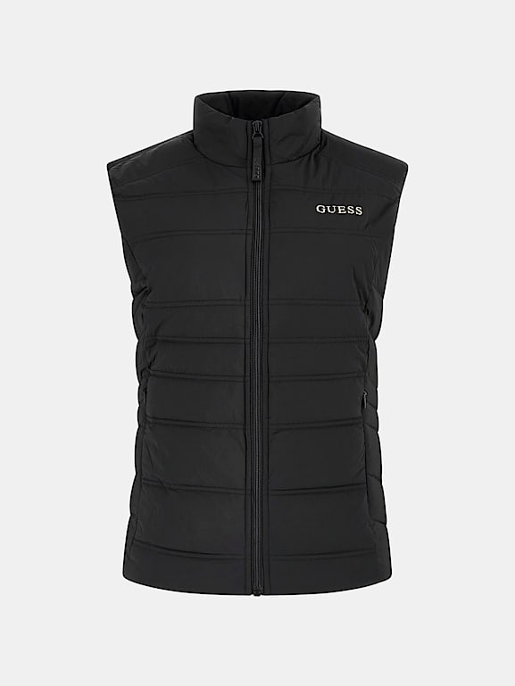 GUESS Doudoune sans manches petit logo triangle