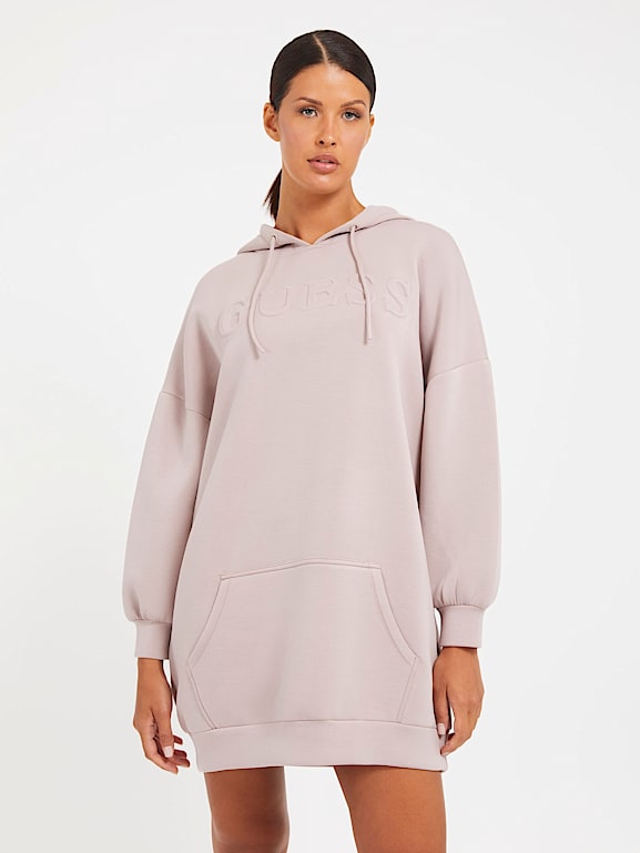 GUESS® Embossed logo sweatshirt dress Women