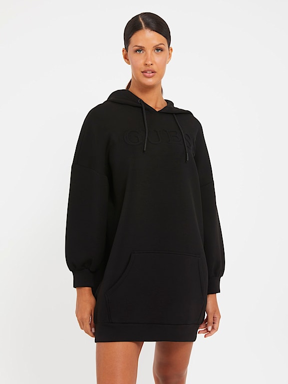 GUESS Embossed logo sweatshirt dress Women