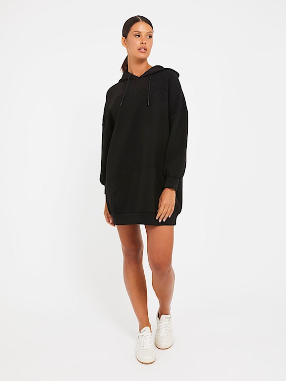 GUESS Embossed logo sweatshirt dress Women
