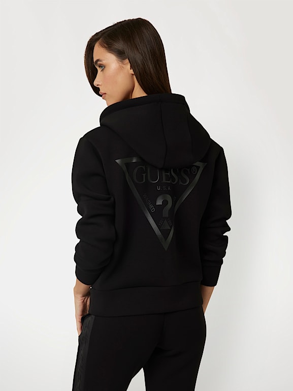Guess CECILIA - Felpa Con Zip - Black/nero - Foto 4