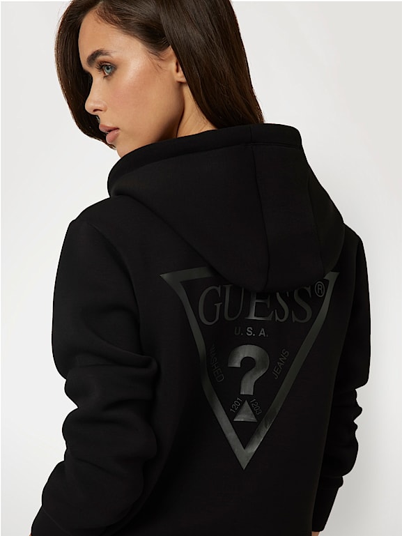 Guess triangle logo hoodie 2025