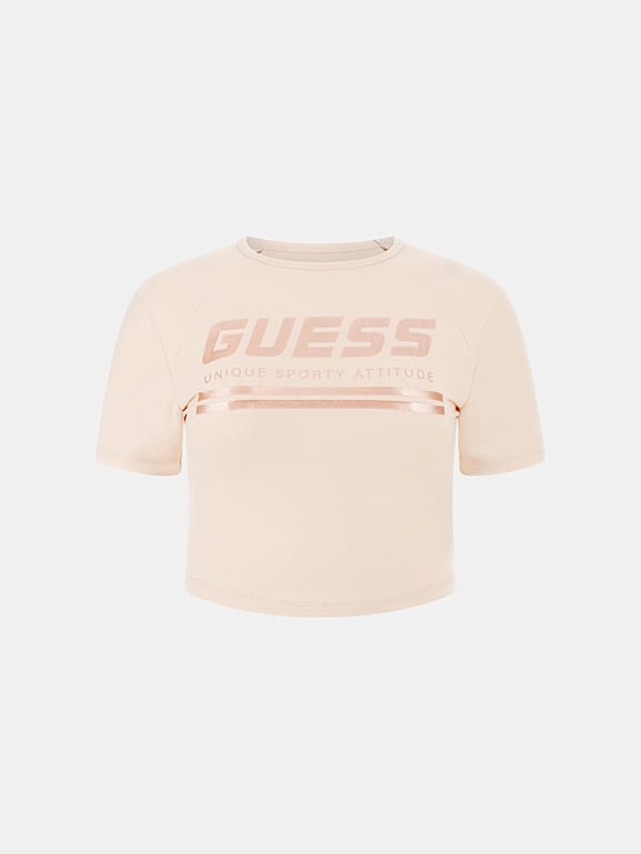 Guess crop top logo clearance