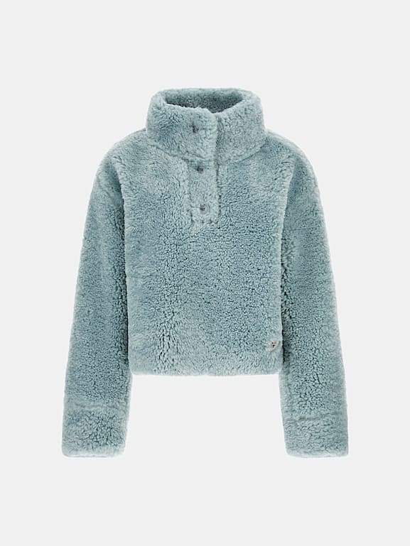 GUESS Sherpa crop jacket Women
