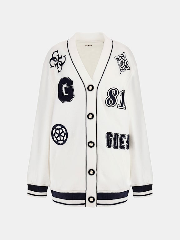GUESS Cardigan molleton logo Femme