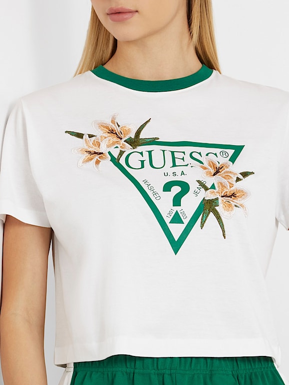 Guess flower shirt discount