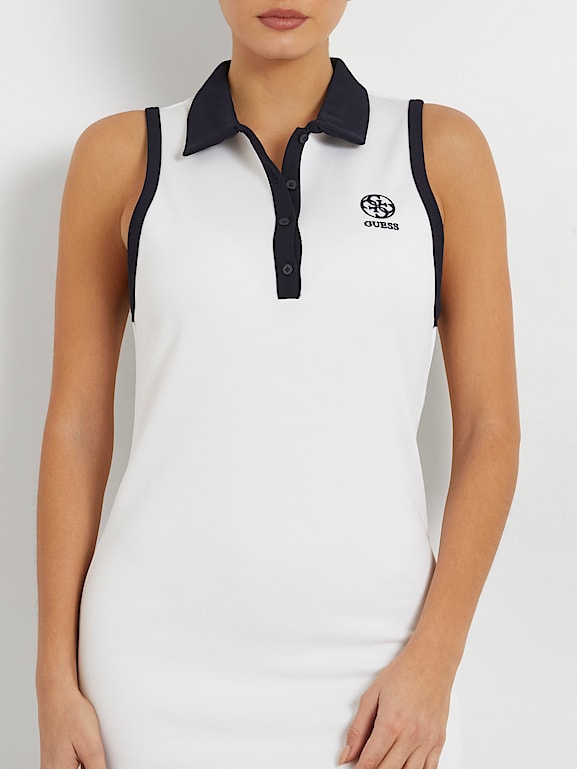 GUESS Polo neck mini dress Women
