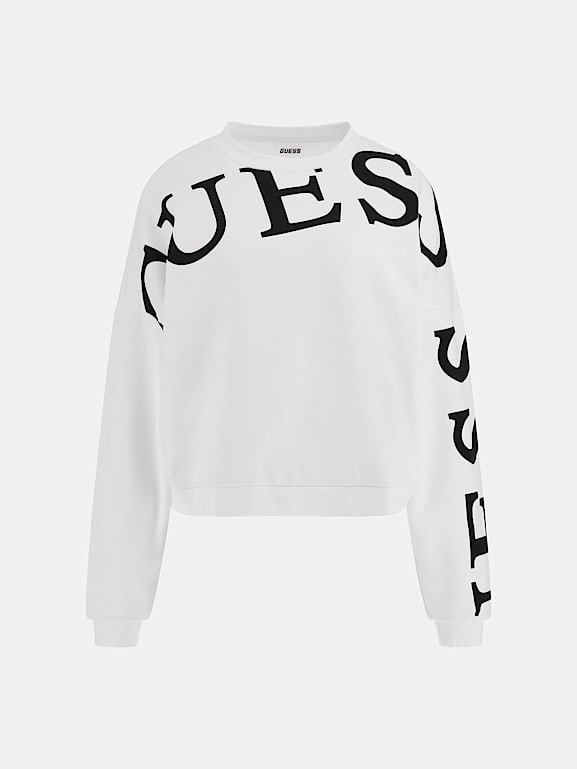 White guess crewneck clearance