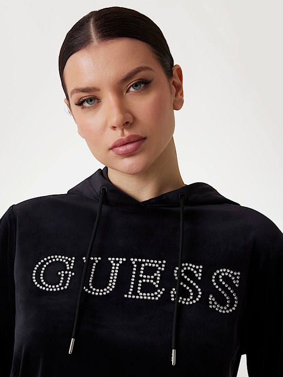 GUESS Onde ta l logolu sweatshirt Kad n