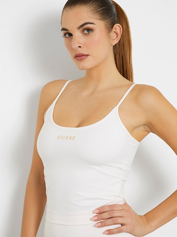 Guess logo tank top discount