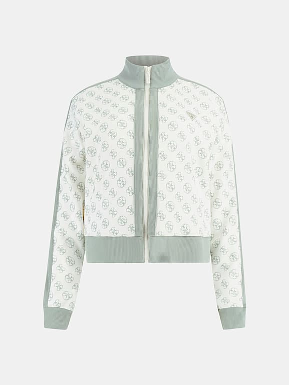 Cotton velour monogram blouson clearance