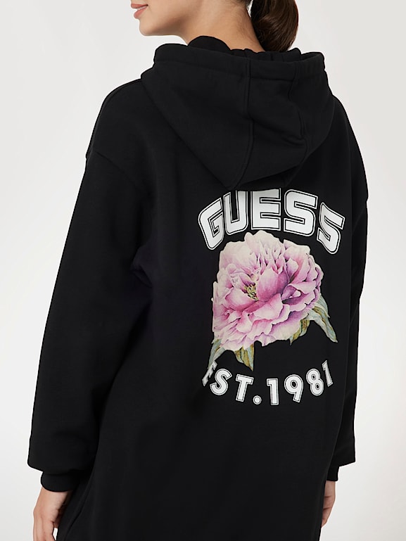 GUESS Robe sweat shirt imprime posterieur Femme