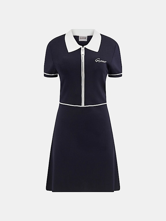 GUESS® Vestido jersey mini fit-and-flare Mujer