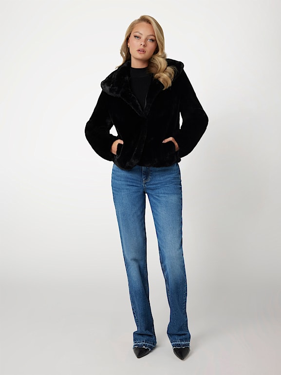 Guess fur coats online
