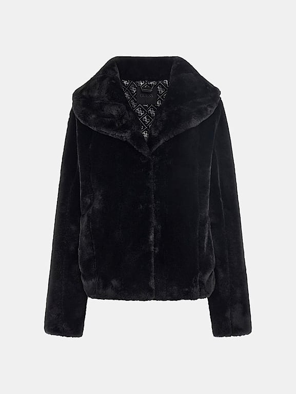 Guess fluffy jacket shop