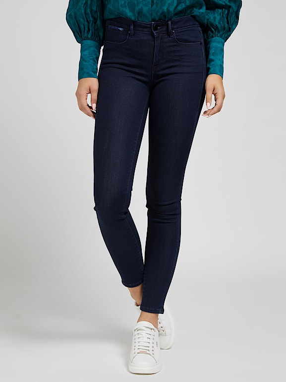 Buy online Mid Waist Denim Jegging from Jeans & jeggings for Women