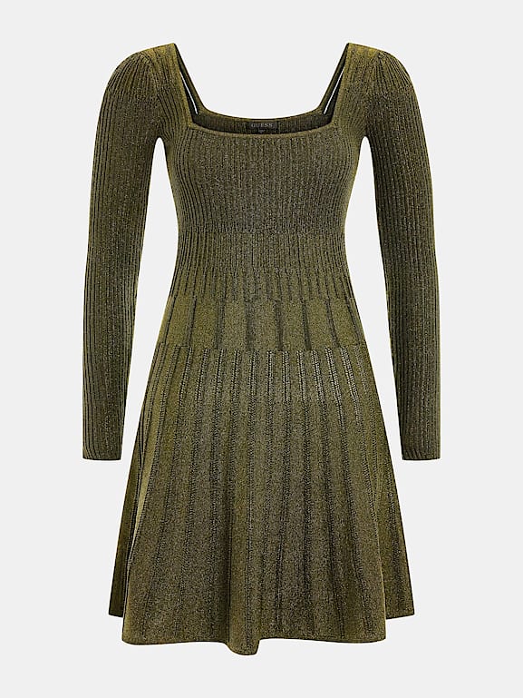 Fit and flare sweater dress long sleeve new arrivals