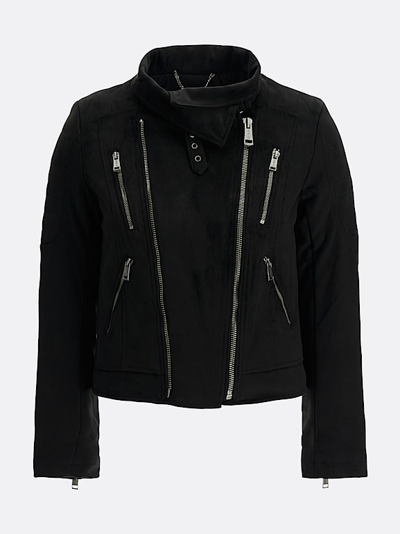Guess suede jacket womens sale