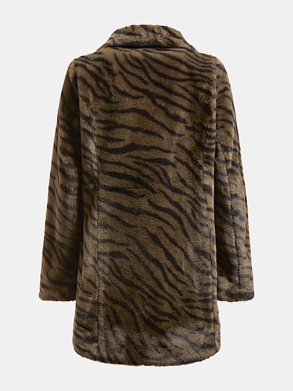 Animalier faux fur jacket Women GUESS Past Collections