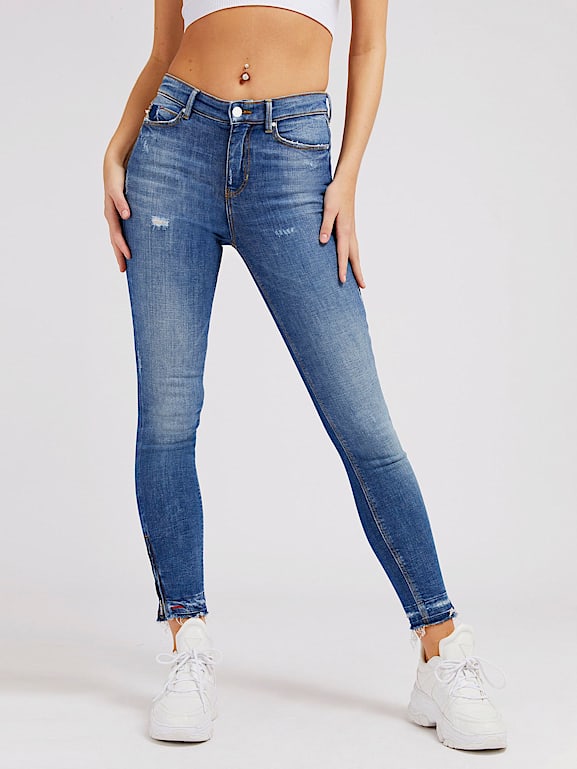 Guess zipper jeans outlet