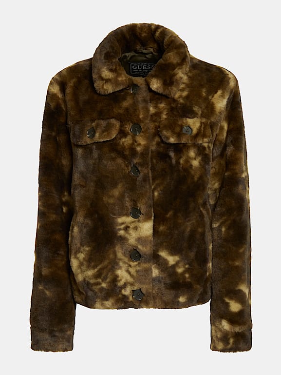 Guess fluffy jacket shop