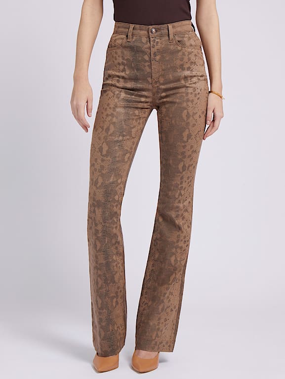 GUESS Snake print flare pant
