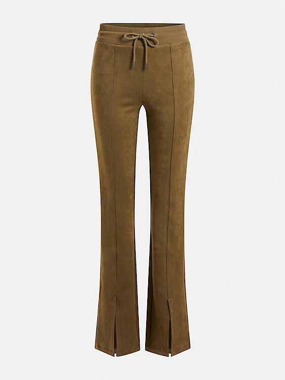GUESS® Faux suede flare pants