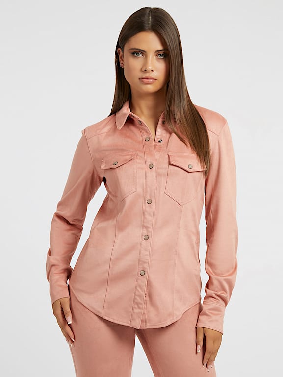 Suede overhemd sales