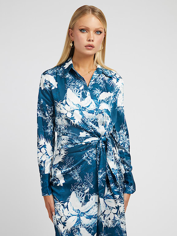 Guess floral top print dress