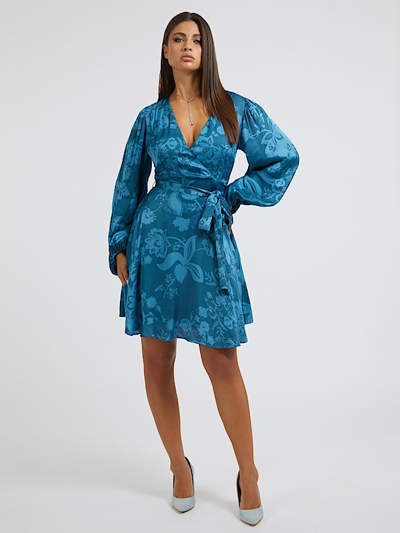 GUESS Abito incrociato stampa floreale