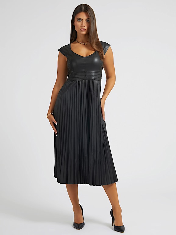 Guess deals pleated dress