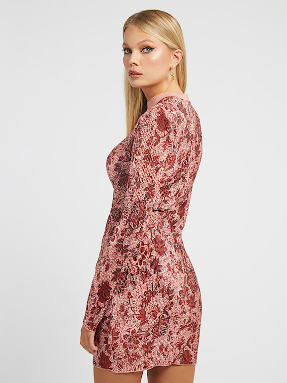 Guess pink floral dress 2025