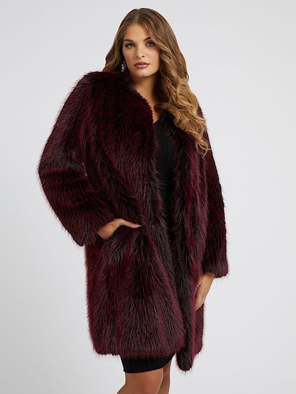 Guess faux sale fur coats