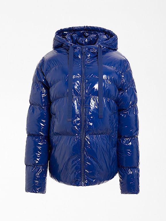 Doudoune bleu brillant femme top