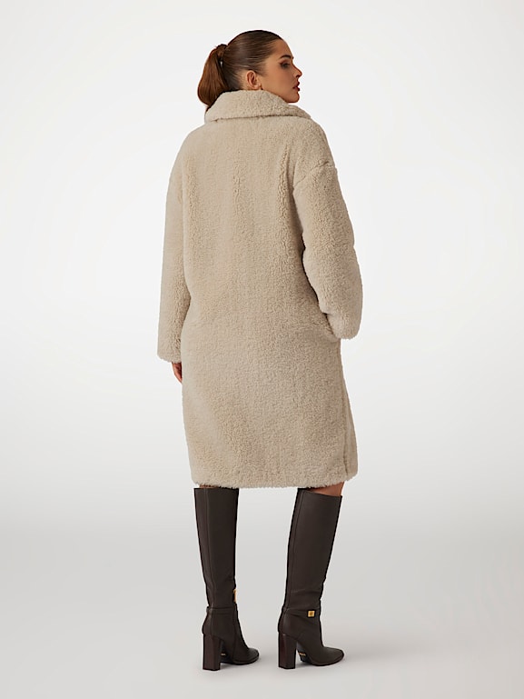 Guess pia faux fur coat hot sale