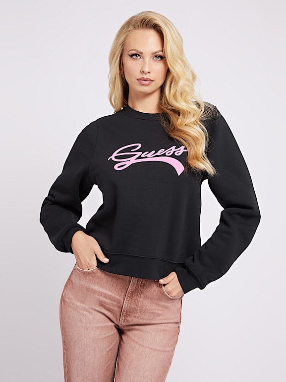 Guess sweatshirt logo store