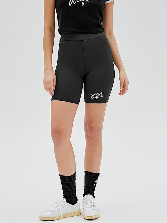 GUESS LOGO BIKER SHORTS
