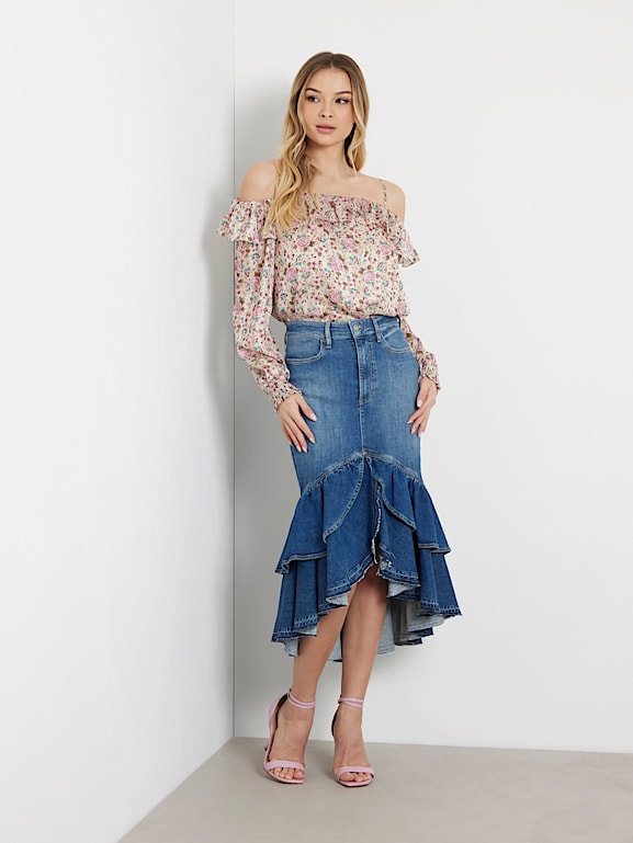 Jupe jean guess top